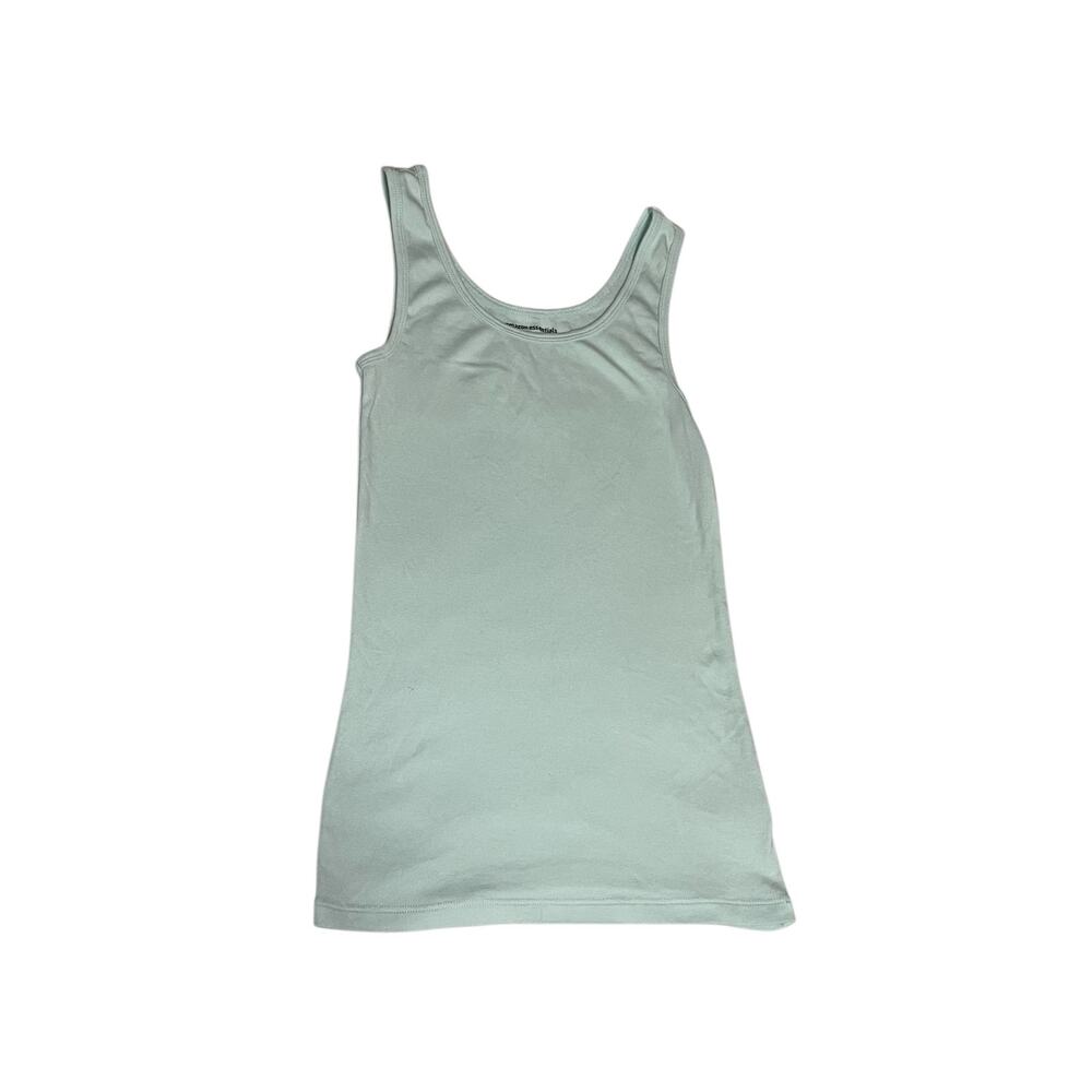 Amazon Essentials Womens Tank Top Size XS Light Blue Slim Fit Cotton